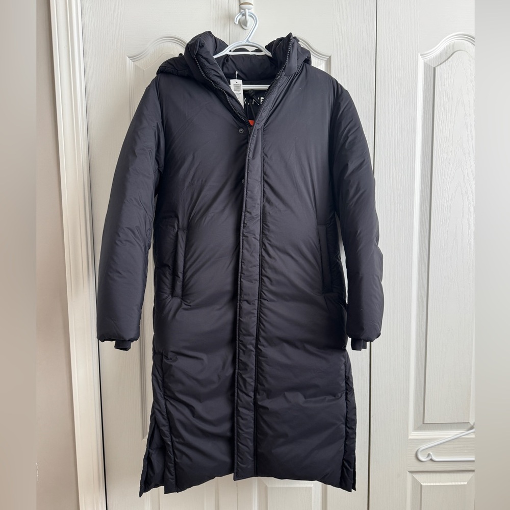 NWT Aritzia Super One-Puff Super Puff Black Long Puffer Coat - Picture 2 of 13
